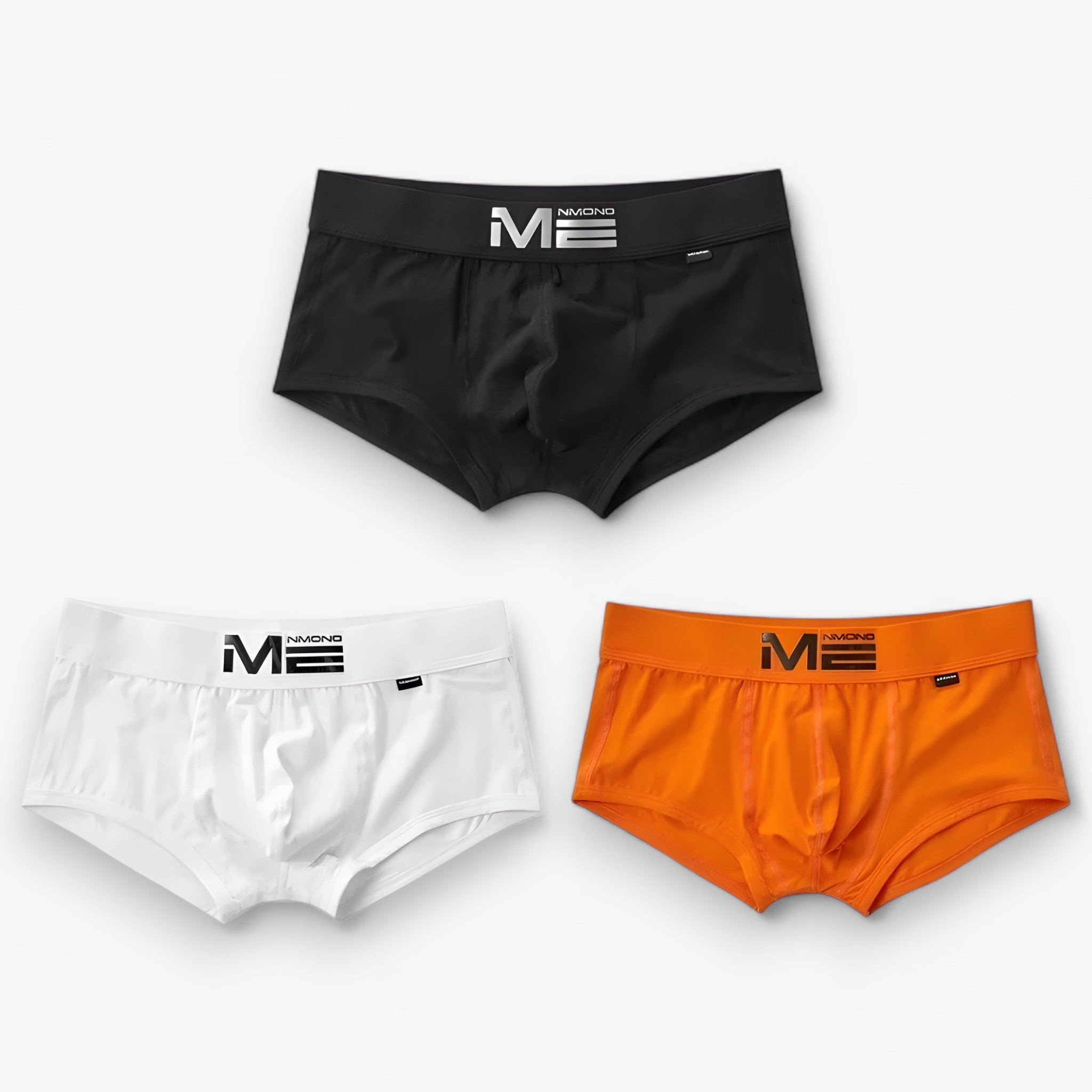 Men's Sport Boxershorts : Heren Boxershorts - Ademend & Comfortabel - Blauw, Oranje, Geel Multipack (3+3 Gratis) in zwart wit oranje van Pantino