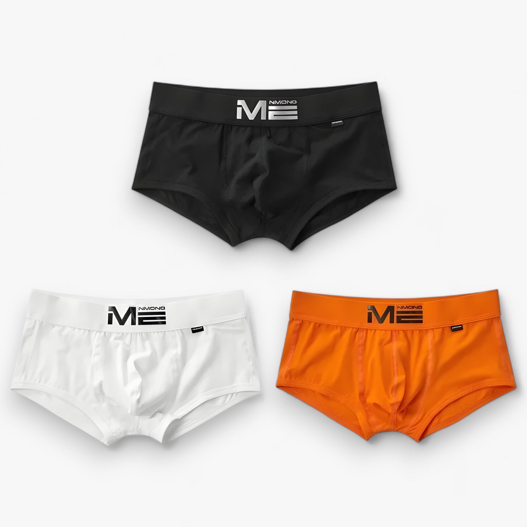Men's Sport Boxershorts : Heren Boxershorts - Ademend & Comfortabel - Blauw, Oranje, Geel Multipack (3+3 Gratis) in zwart wit oranje van Pantino