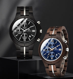 watches : Horloge Heren Olijf - Houten in van Pantino