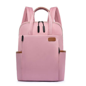 bags : Anti-Diefstal Reizen Mochila - Zwart in Roze van Pantino