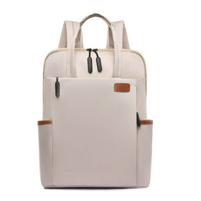 bags : Anti-Diefstal Reizen Mochila - Zwart in Cream van Pantino