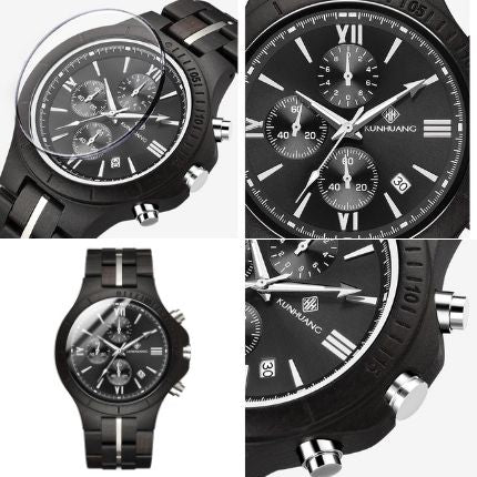 watches : Horloge Heren Olijf - Houten in van Pantino