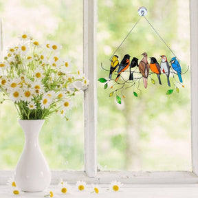 home & garden : Glas-In-Lood Look Raamdecoratie in van Pantino