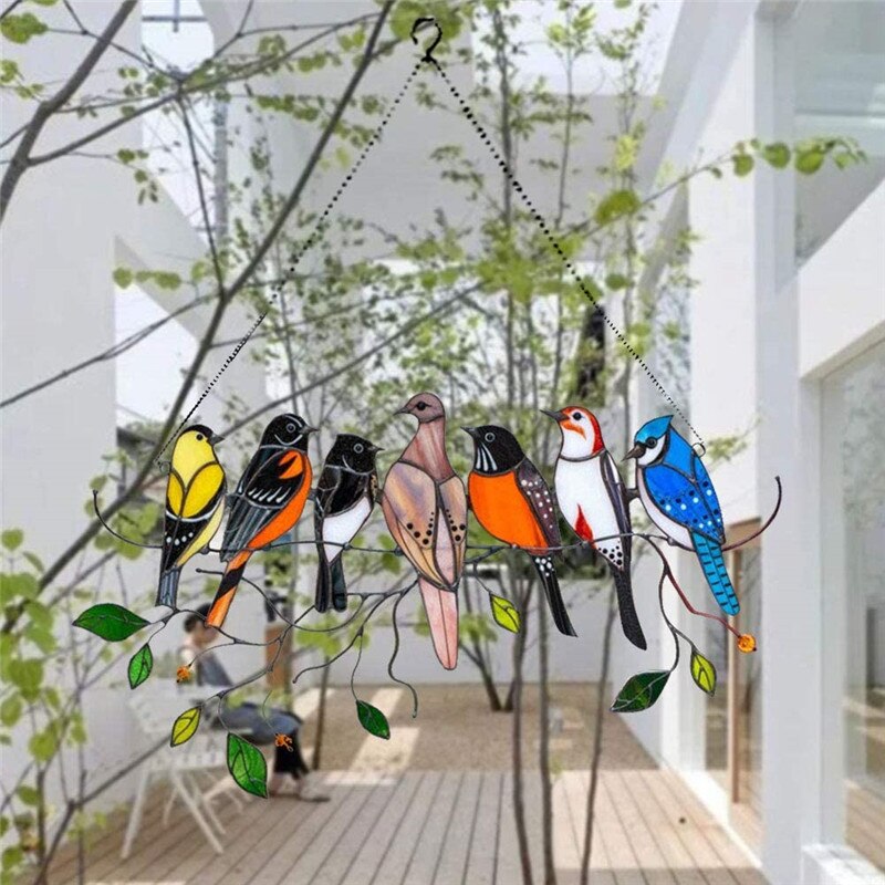 home & garden : Glas-In-Lood Look Raamdecoratie in van Pantino