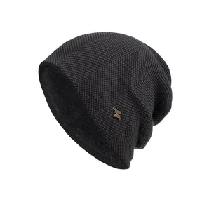 Beanie : Muts Donkergrijs - ArcticCozy - Winter Warme in Zwart Brun van Pantino