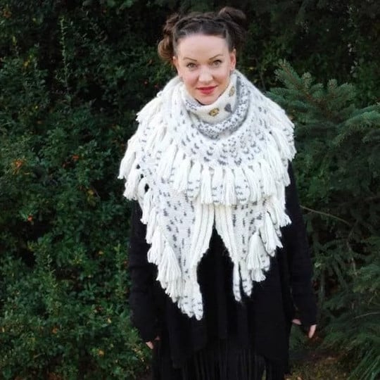 Scarf : LadyWrap - Retro Uilensjaal in van Pantino