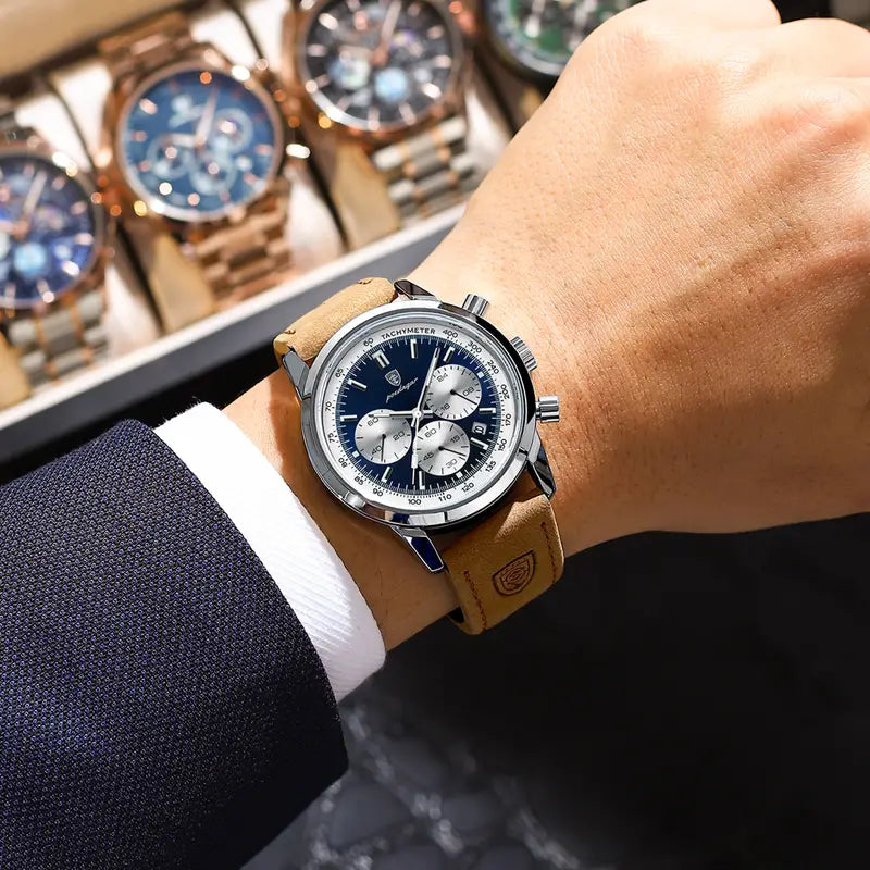 watches : Horloge Heren Bruin / Zilver - LuminousWatch - Luxe voor in van Pantino