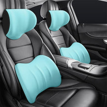 other : CozyDrive - Hoofdsteun & Rugkussen voor in de Auto - Blauw in Blauw van Pantino
