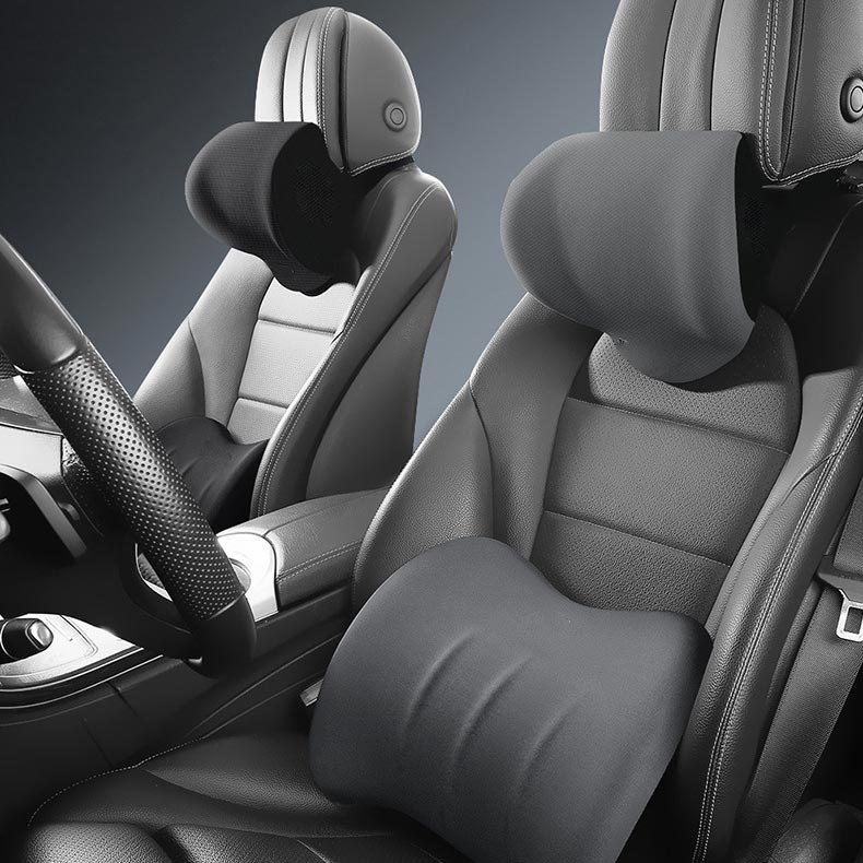 other : CozyDrive - Hoofdsteun & Rugkussen voor in de Auto - Blauw in van Pantino