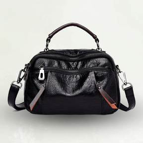 bags : CompactBag - Multi-Zakken Ruime Mini-Tas - Bruin in Zwart van Pantino