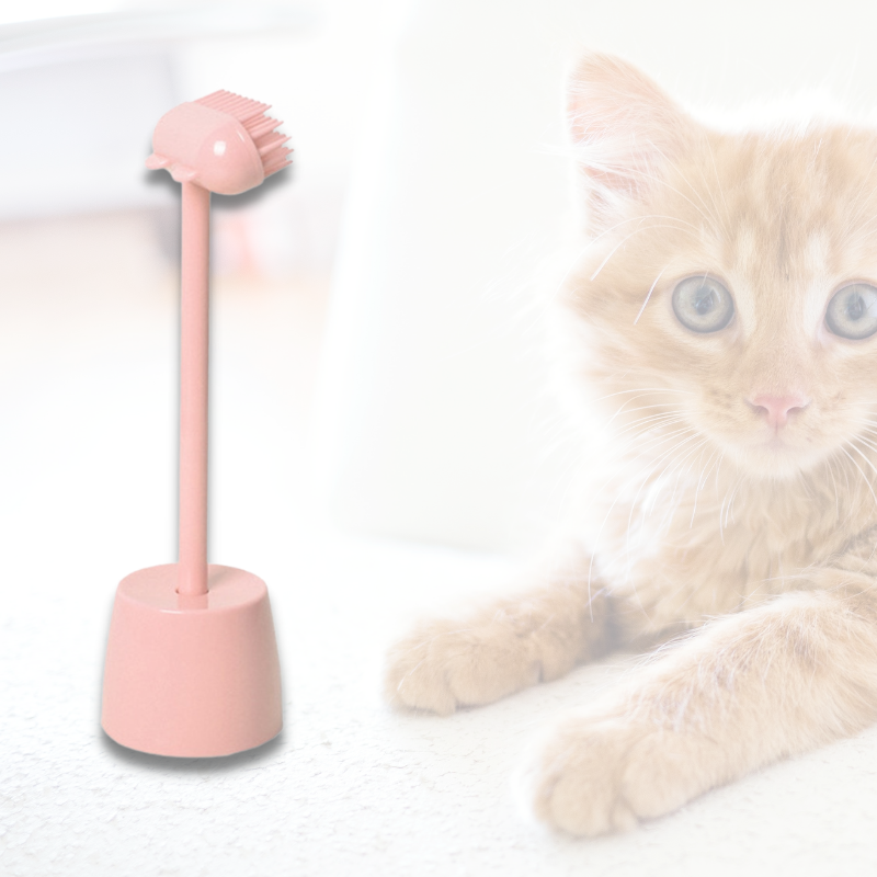 pets : Cat Massage Brush - Wit in Nog 2 op voorraad Roze van Pantino