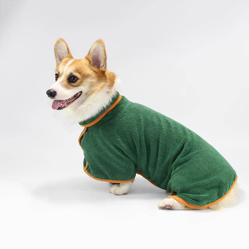 pets : Pet Badjas Microvezel - Groen in Groen van Pantino