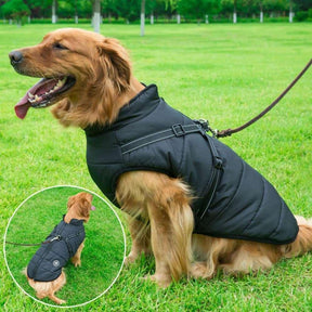pets : PupSkiPro - Waterdicht Jacket Harnas - Blauw in van Pantino