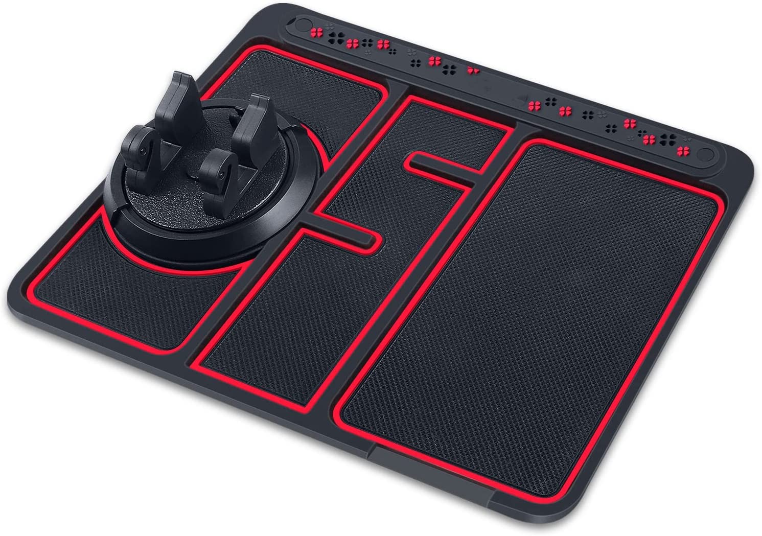 gadgets : DriveDeck - Mat voor Telefoonhouder op Dashboard - Rood in Rood van Pantino