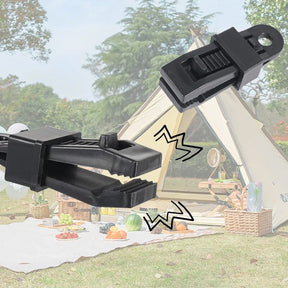 outdoor equipment : TarpLock - Verstelbare Handvatclip ( 5 + 5 ) - Zwart in van Pantino