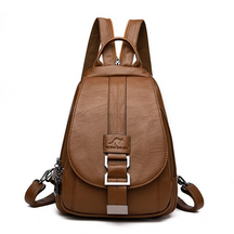 bags : LuxeBag - Lederen Dames Tas - Zwart in Bruin van Pantino