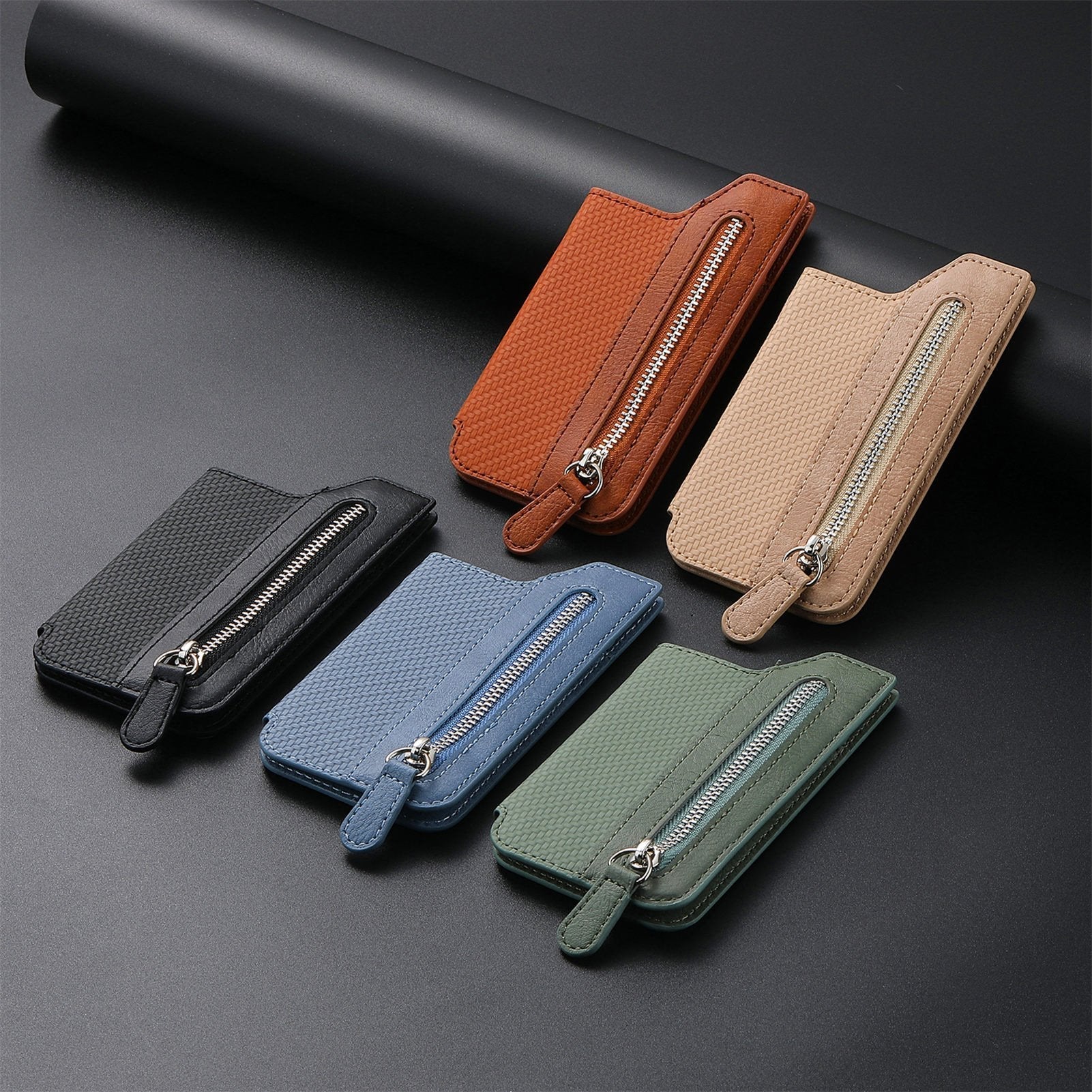 Phone Case : Portemonnee Zwart - PhoneCase - Telefoon Kaarthouder in van Pantino