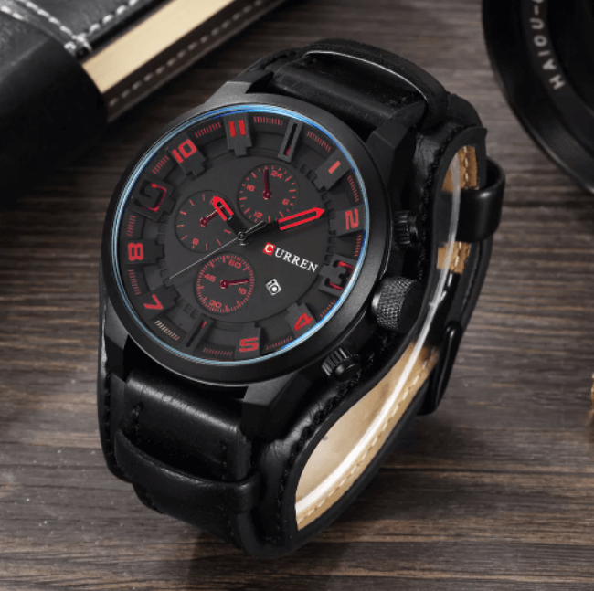 watches : Horloge Bruine Koffie - Luxe Navigator in van Pantino