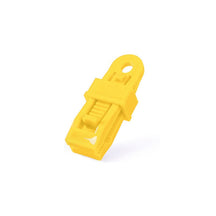 outdoor equipment : TarpLock - Verstelbare Handvatclip ( 5 + 5 ) - Zwart in Geel 10 + 10 Stuks Gratis van Pantino