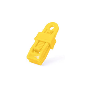 outdoor equipment : TarpLock - Verstelbare Handvatclip ( 5 + 5 ) - Zwart in Geel 10 + 10 Stuks Gratis van Pantino