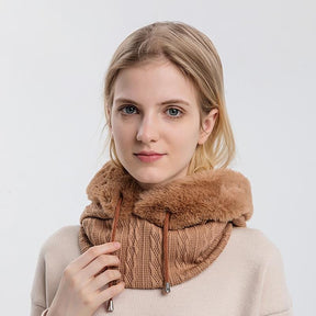 Knitted Hat : Cap Grijs - KnittedHat - Winter Gebreide Capuchonset in van Pantino