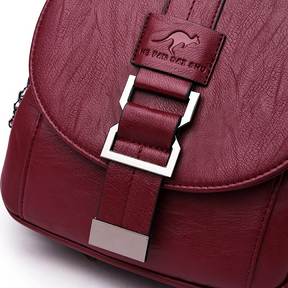 bags : LuxeBag - Lederen Dames Tas - Zwart in van Pantino