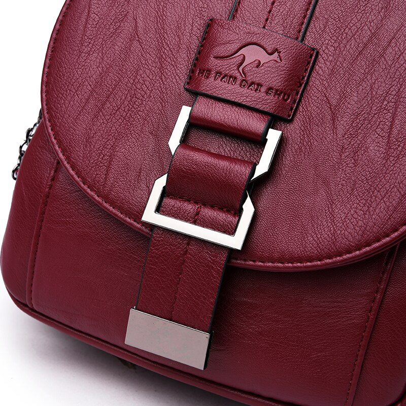 bags : LuxeBag - Lederen Dames Tas - Zwart in van Pantino