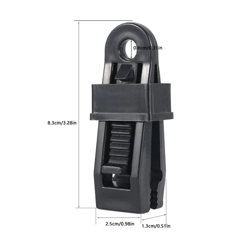 outdoor equipment : TarpLock - Verstelbare Handvatclip ( 5 + 5 ) - Zwart in van Pantino