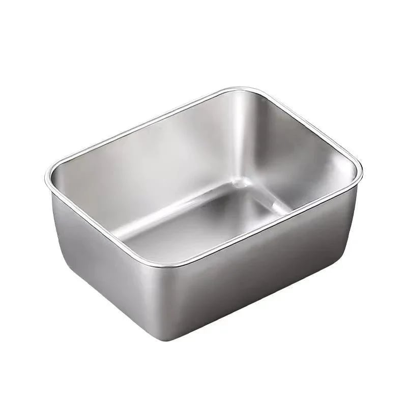 outdoor equipment : BBQTray - Vierkante Roestvrijstalen Plaat in Met deksel Met deksel van Pantino