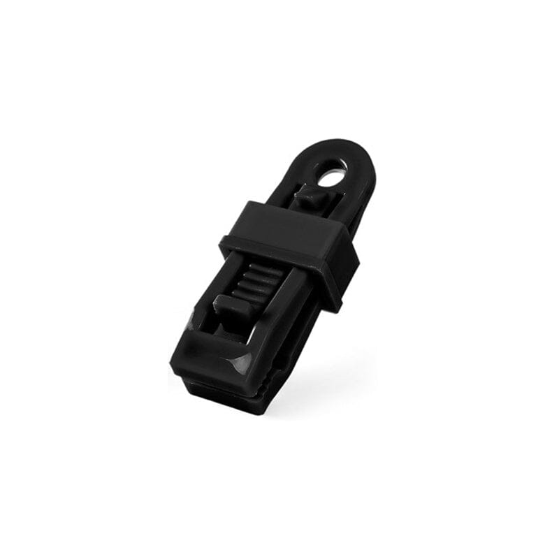 outdoor equipment : TarpLock - Verstelbare Handvatclip ( 5 + 5 ) - Zwart in Zwart 10 + 10 Stuks Gratis van Pantino