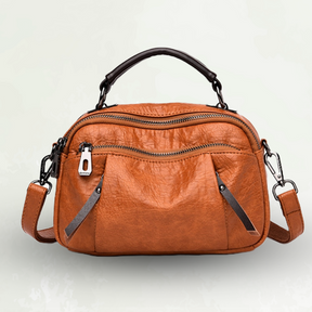 bags : CompactBag - Multi-Zakken Ruime Mini-Tas - Bruin in van Pantino
