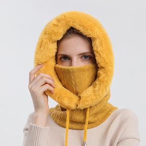 Knitted Hat : Cap Grijs - KnittedHat - Winter Gebreide Capuchonset in van Pantino