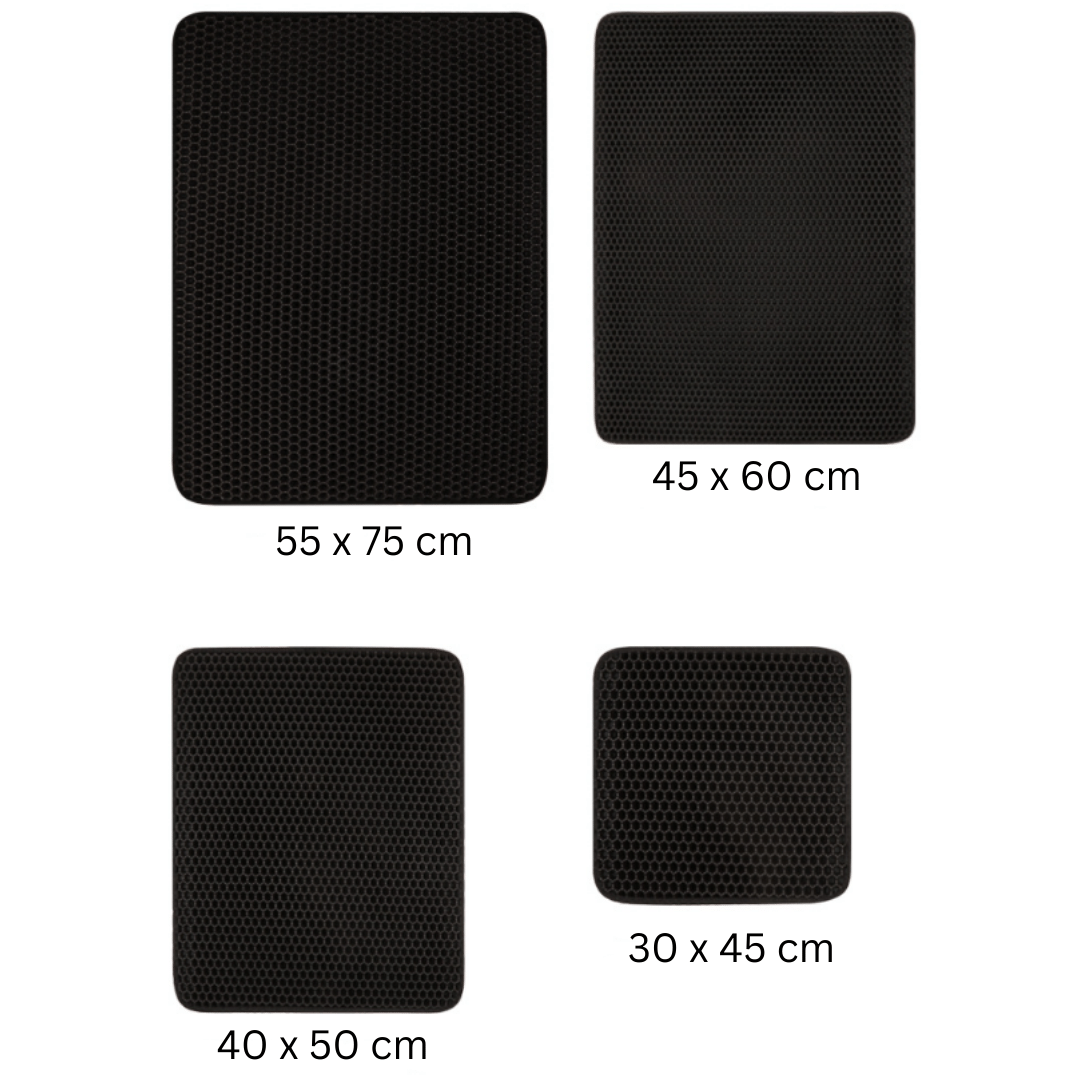 pets : PawGuard - Kattenbakmat - Zwart in van Pantino