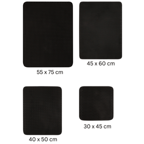 pets : PawGuard - Kattenbakmat - Zwart in van Pantino