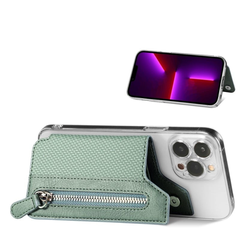 Phone Case : Portemonnee Zwart - PhoneCase - Telefoon Kaarthouder in van Pantino