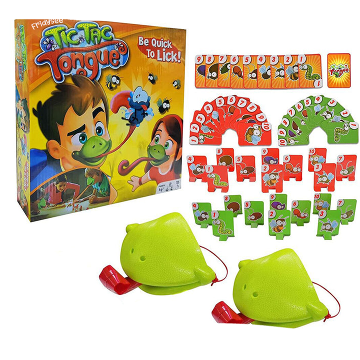 other : Tic Tac Tongue Kameleon Gezelschapsspel - Familie Kinderspel in 1x TacTongue Spel van Pantino