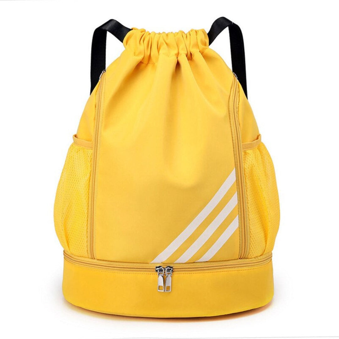 bags : Sporttas Zwart - SportsBag - Waterdichte voor Fitness en Reizen in Geel van Pantino