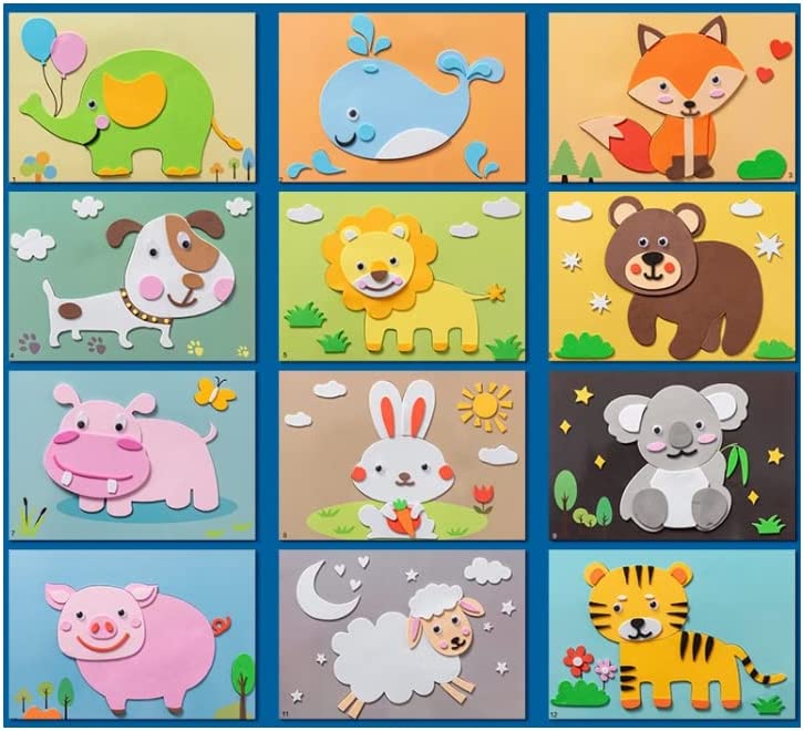 other : ArtBook - 3D Sticker Puzzels (12 Vellen) in Schattige dieren van Pantino