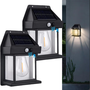 outdoor equipment : SolarLED - LED-Lamp op Zonne-Energie - 2x Zwart in 2x Zwart van Pantino
