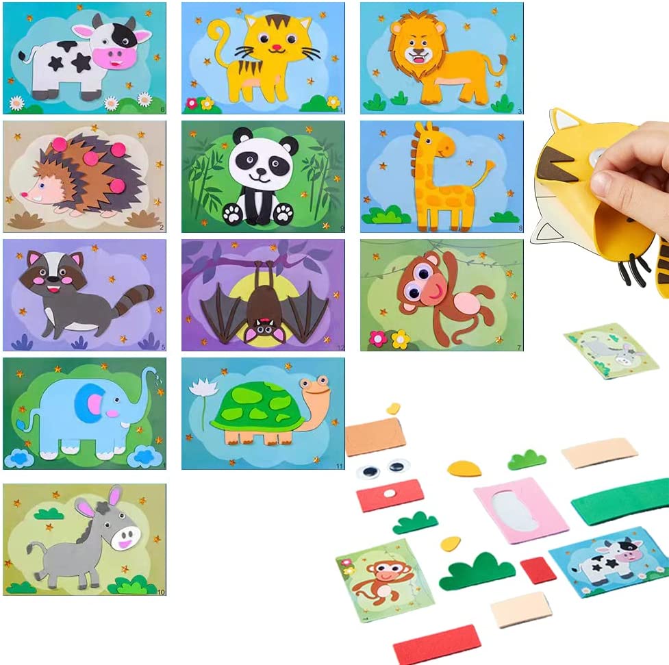 other : ArtBook - 3D Sticker Puzzels (12 Vellen) in Klassieke dieren van Pantino
