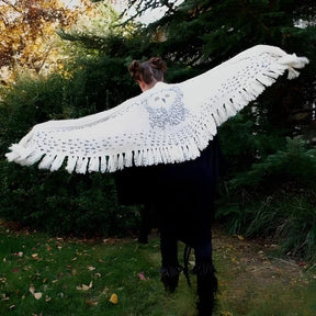 Scarf : LadyWrap - Retro Uilensjaal in van Pantino