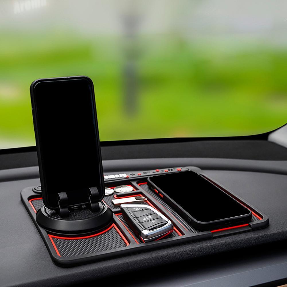 gadgets : DriveDeck - Mat voor Telefoonhouder op Dashboard - Rood in van Pantino