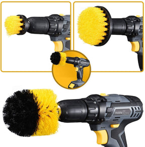 gadgets : Krachtige Boorborstelset 3-delig (Complete Set T.w.v €49.95) - Rood in Geel (4 op voorraad) van Pantino