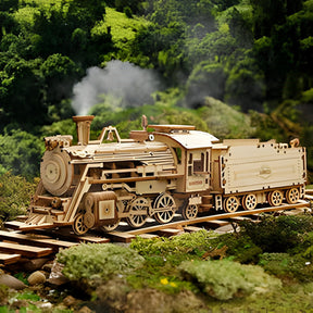 home & garden : 3D Houten Puzzel Kinderen in 3D trein in een houten model van Pantino