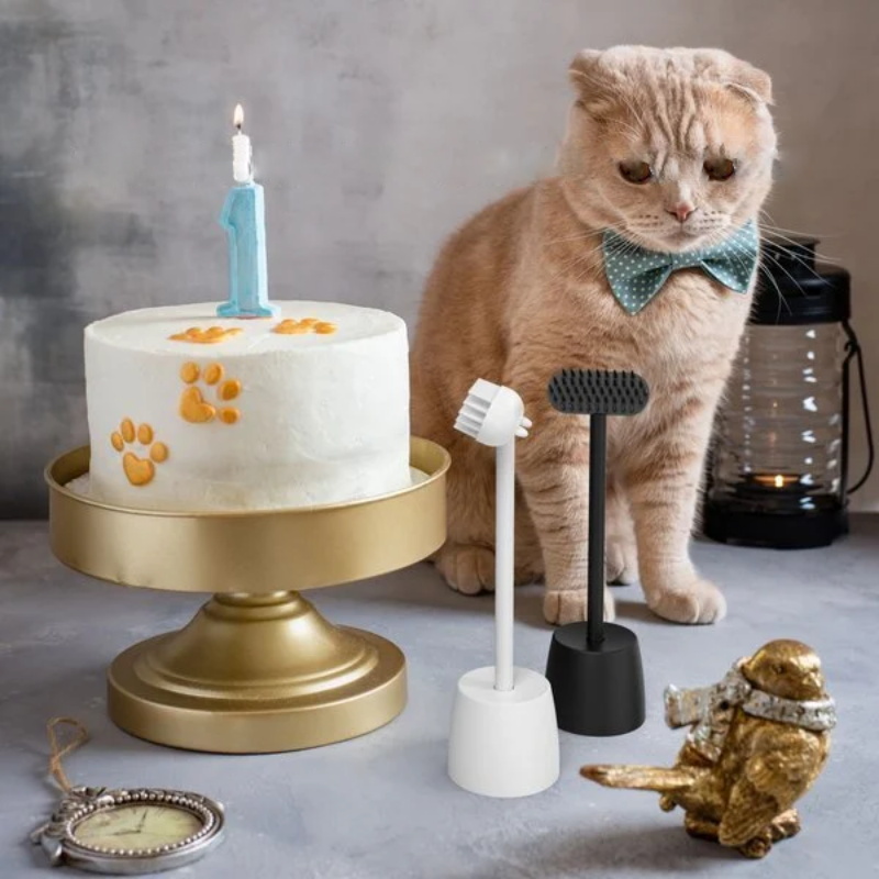 pets : Cat Massage Brush - Wit in van Pantino