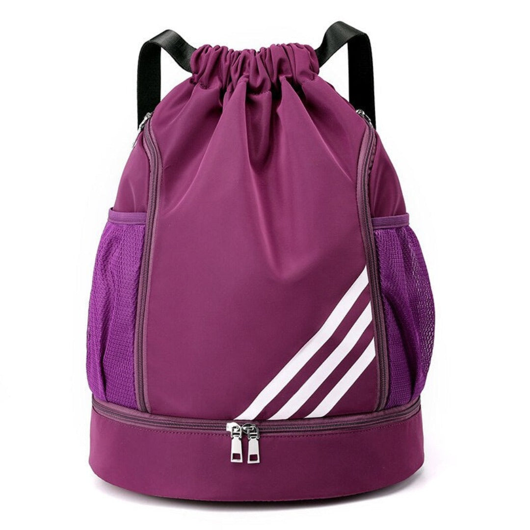 bags : Sporttas Zwart - SportsBag - Waterdichte voor Fitness en Reizen in Paars van Pantino