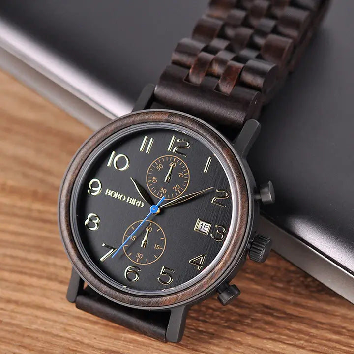 watches : Horloge Dames Beige - Herenhorloge in Hout en Staal Roestvrij Staal in van Pantino