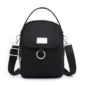 women's crossbody bag : Crossbody Tas Dames Zwart - Nylon Crossbody Tassen in Zwart van Pantinoshop