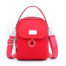 bags : Crossbody Tas Dames Zwart - Nylon Crossbody Tassen in Rood van Pantino