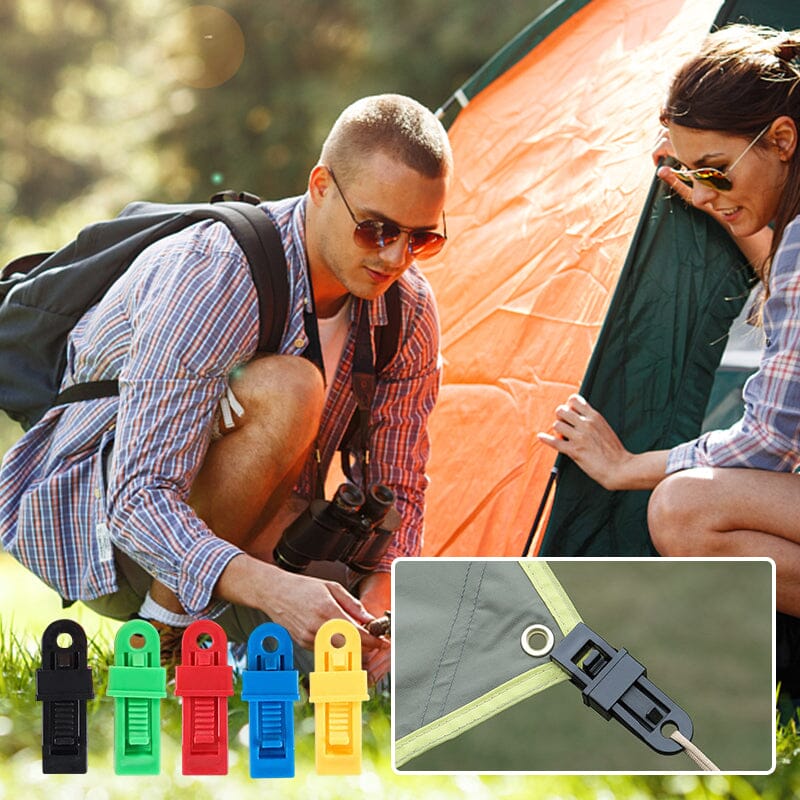 outdoor equipment : TarpLock - Verstelbare Handvatclip ( 5 + 5 ) - Zwart in van Pantino